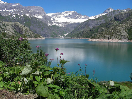 El Lago de Emosson, Valais Suiza