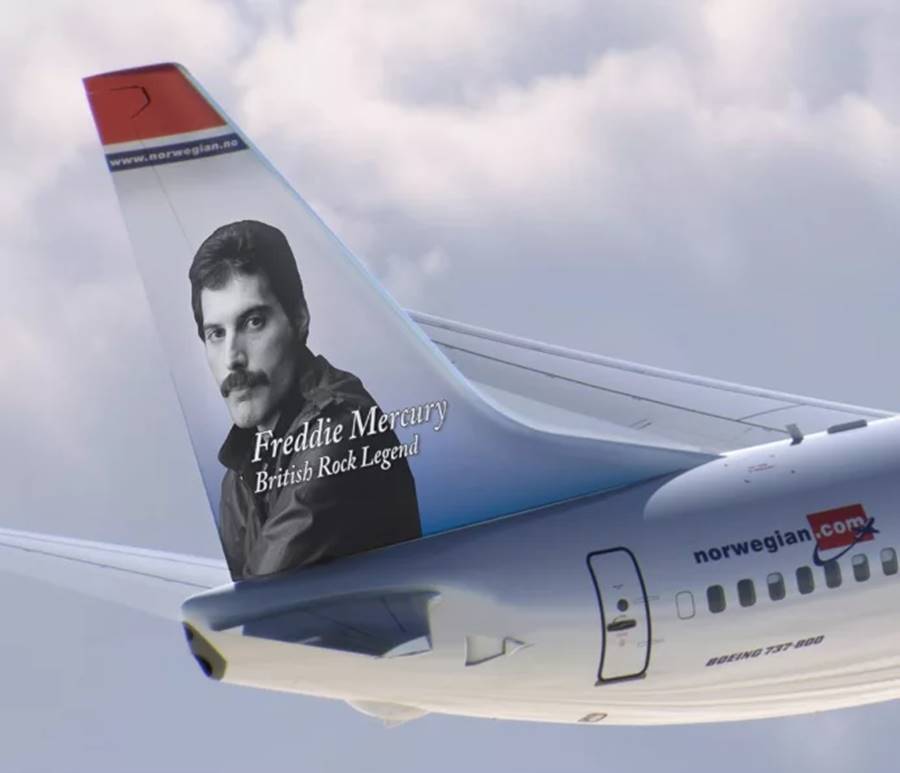 Freddie Mercury, la leyenda del rock que surca los cielos de Norwegian